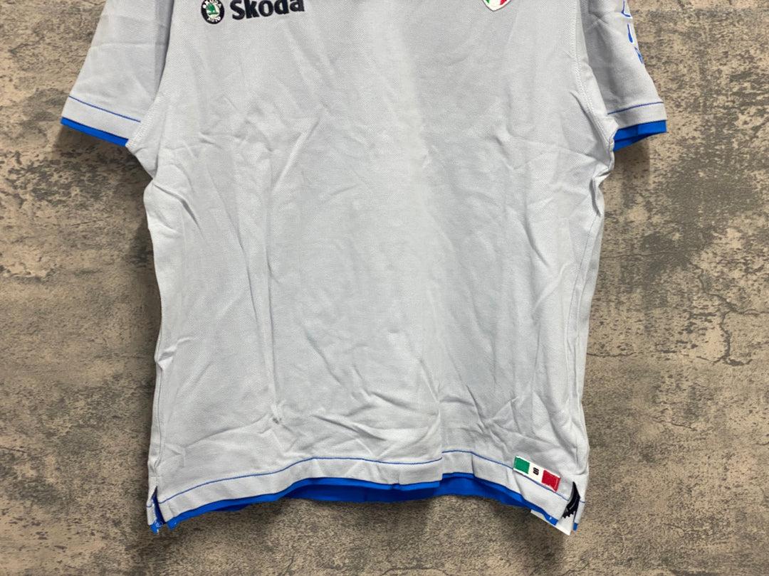 JV545 スポーツフル sportful 半袖 ポロシャツ グレー M ITALIA Skoda