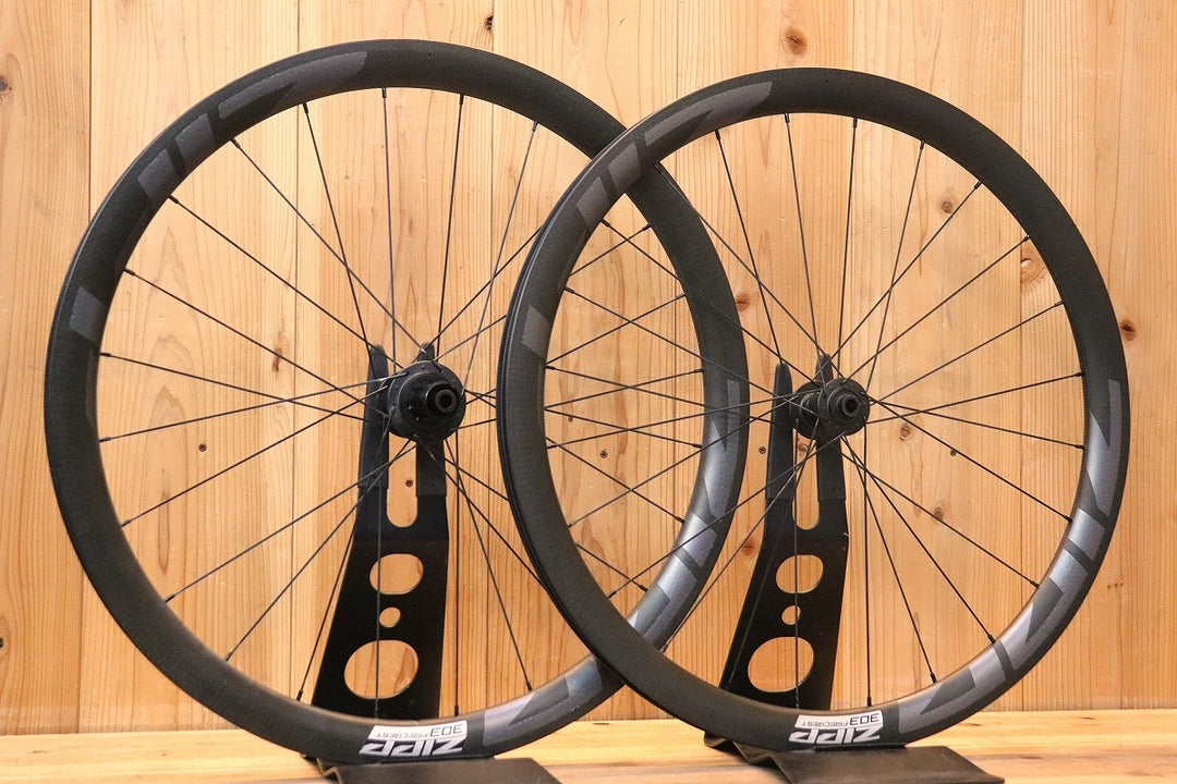 ジップ ZIPP 303 FIRECREST TUBELESS DISC カーボン チューブレスレディ ホイールセット シマノ 11S/12S フックレス 【芦屋店】