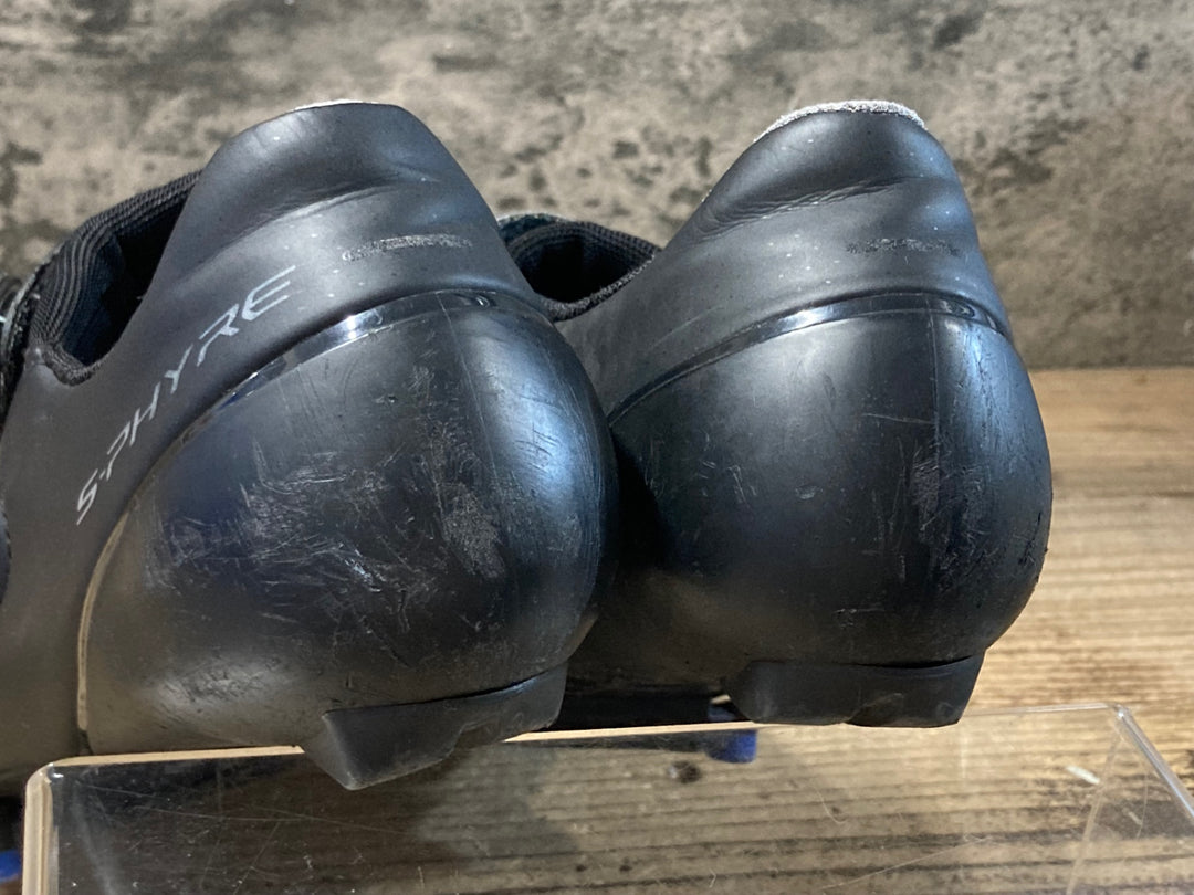 KD661 シマノ SHIMANO S-PHYRE RC9 SH-RC901M ビンディングシューズ 黒 SPD-SL EU41 ※左側BOAダイヤル破損
