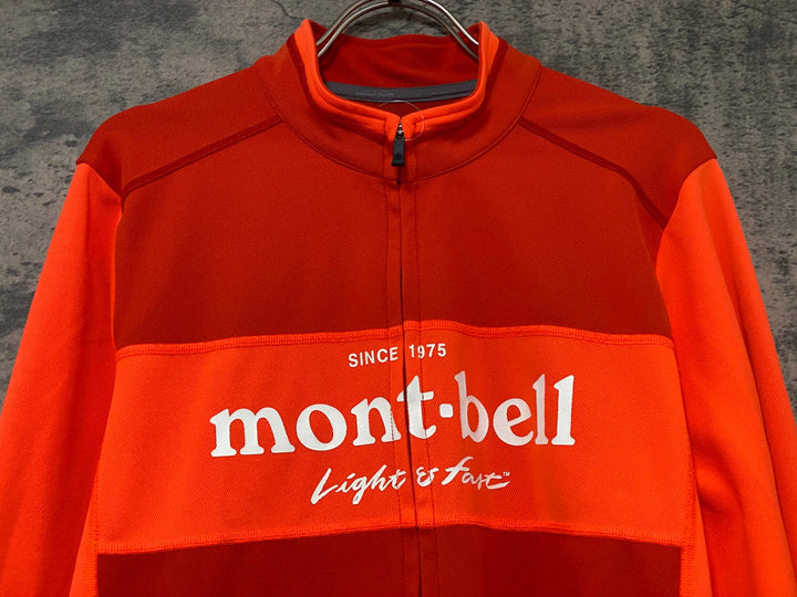 KF256 モンベル mont-bell 長袖 サイクルジャージ オレンジ XL