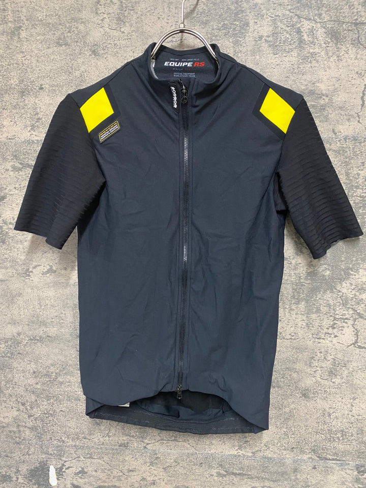 KO415 アソス ASSOS EQUIPE RS PROF SERIES CLIMACOOD 2/3 SPRING FALL 半袖 サイクルジャージ 黒 M