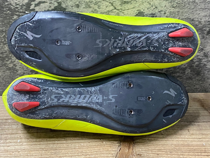 KH648 スペシャライズド SPECIALIZED S-WORKS RD ビンディングシューズ 黄 EU42