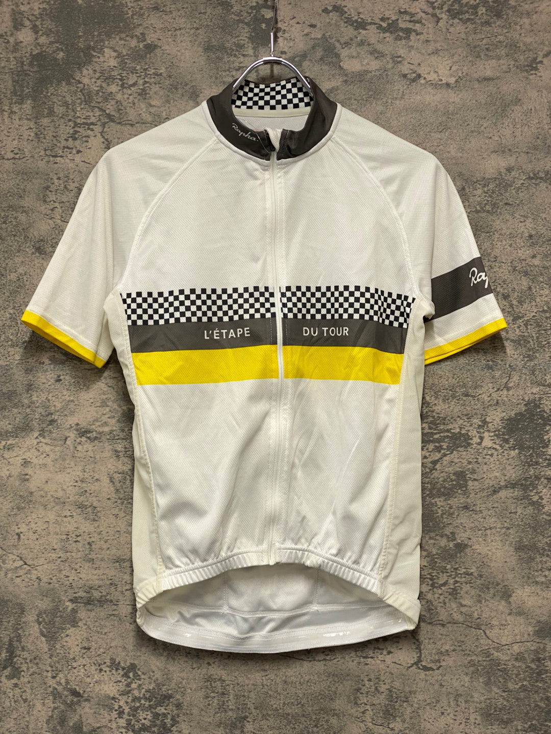 JZ539 ラファ Rapha LETAPE DU TOUR 2012 半袖サイクルジャージ 白 S ※汚れ