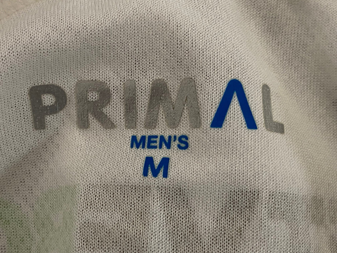 JI901 プライマル PRIMAL 半袖 サイクルジャージ 白 グレー M