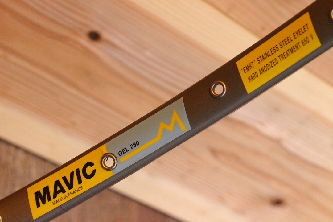 マヴィック MAVIC GEL 280 アルミ チューブラー ヴィンテージ リム 2本セット 32H 【名古屋店】