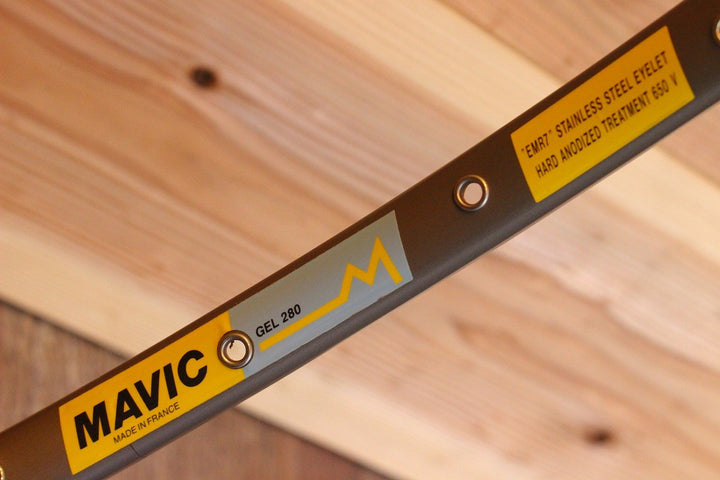 マヴィック MAVIC GEL 280 アルミ チューブラー ヴィンテージ リム 2本セット 32H 【名古屋店】