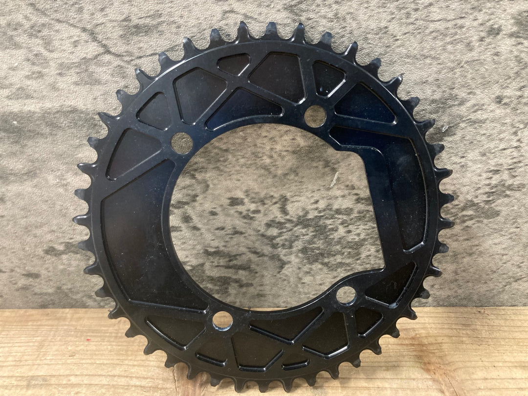 KN014 ストーン STONE ナローワイド チェーンリング 黒 44T PCD110