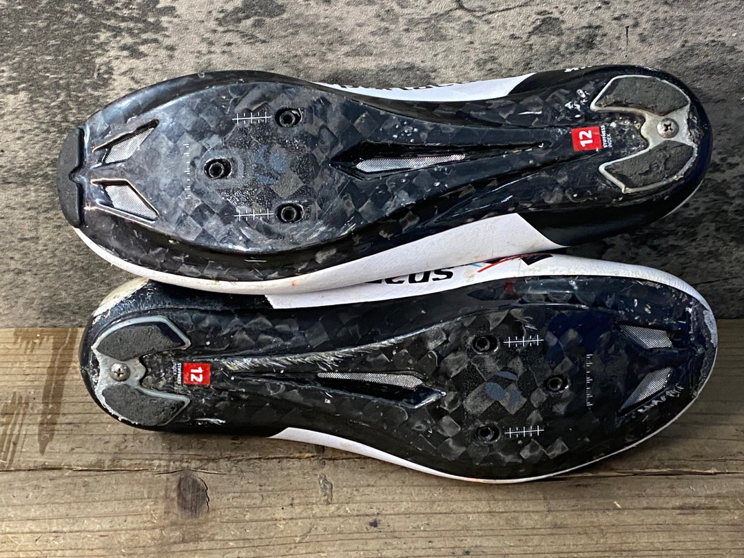 JH194 ボントレガー BONTRAGER XXX RD SPARTACUS ビンディングシューズ 白 EU41 ※社外ソール ※傷,剥がれ