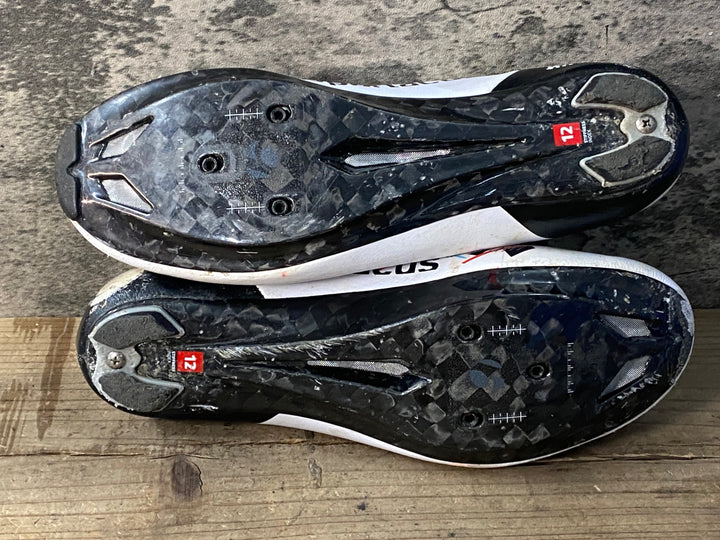 JH194 ボントレガー BONTRAGER XXX RD SPARTACUS ビンディングシューズ 白 EU41 ※社外ソール ※傷,剥がれ