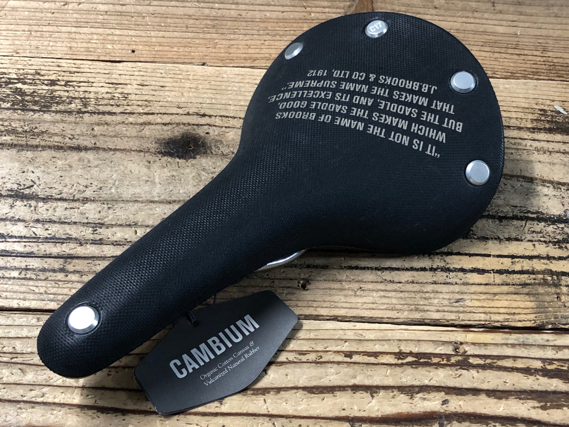 KL117 ブルックス BROOKS カンビウム CAMBIUM C17 TEST GRAPHIC サドル