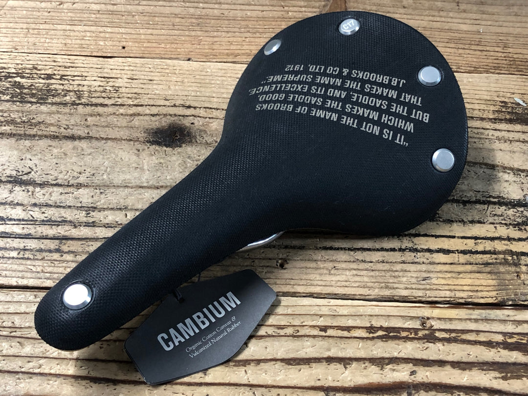 KL117 ブルックス BROOKS カンビウム CAMBIUM C17 TEST GRAPHIC サドル 黒