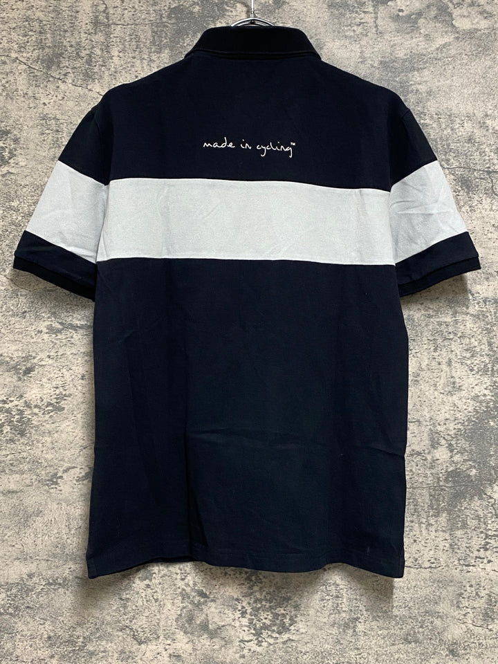 JL098 アソス assos SIGNATURE POLO 半袖 ポロシャツ 黒 S ※はがれ