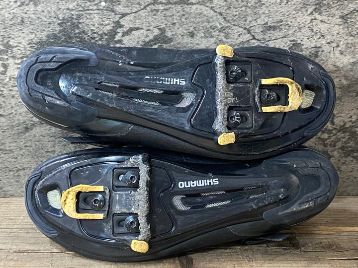 JX957 シマノ SHIMANO RP3 SH-RP300 ビンディングシューズ EU42 黒 3穴/2穴