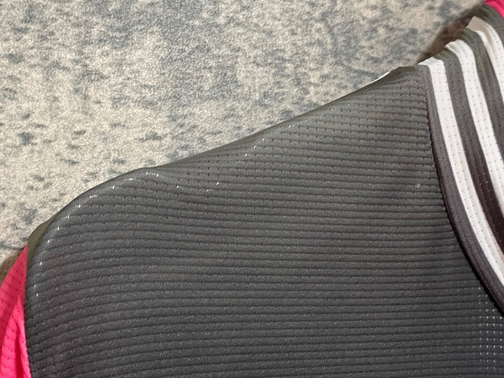 JS125 マイン MYN 半袖 サイクルジャージ 黒 白 ピンク ボーダー レディース サイズ不明