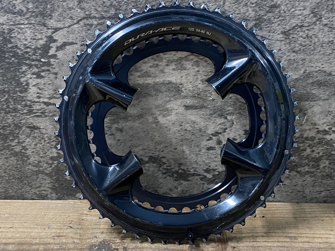 KM591 シマノ SHIMANO デュラエース DURA-ACE FC-R9200 チェーンリング 54/40T 12S※コーティング剥がれ