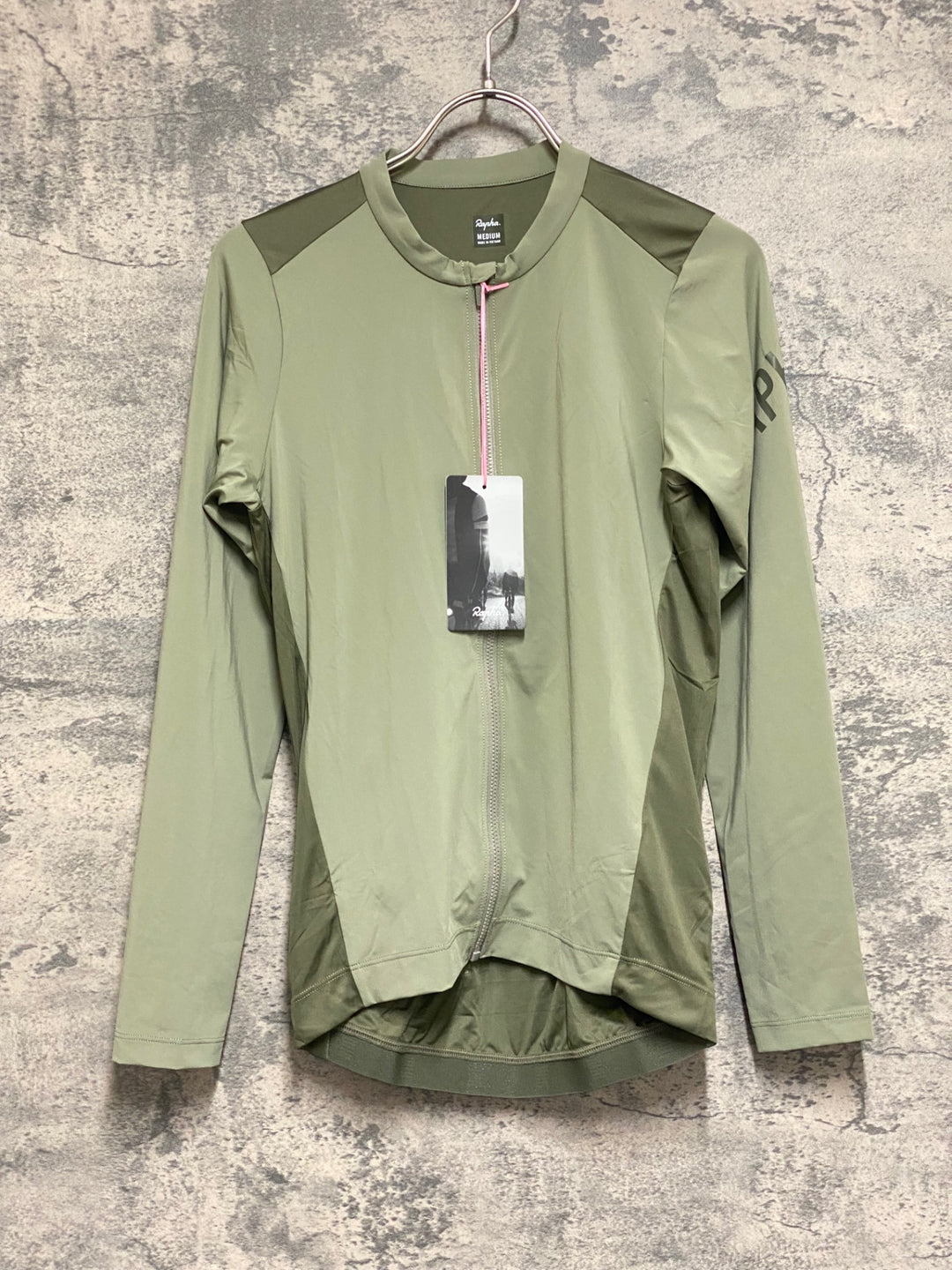 KM146 ラファ Rapha PRO TEAM LONG SLEEVE LIGHTWEIGHT JERSEY 長袖 サイクルジャージ カーキ M