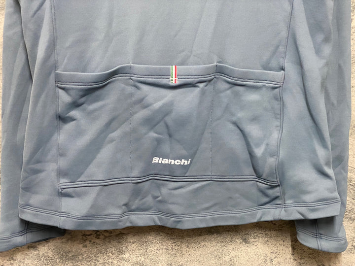 KA101 ビアンキ BIANCHI 長袖 ジャージ 黒 グレー L 裏起毛