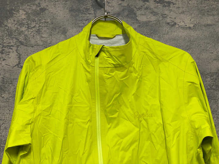 KC747 ラファ Rapha CORE RAIN JACKET Ⅱ 長袖 レインジャケット 黄 S