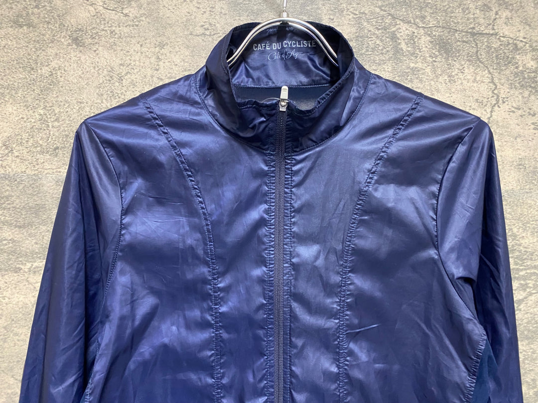 KS238 カフェドシクリステ cafe du cycliste Petra Jacket 長袖 ウィンドブレーカー 紺 S