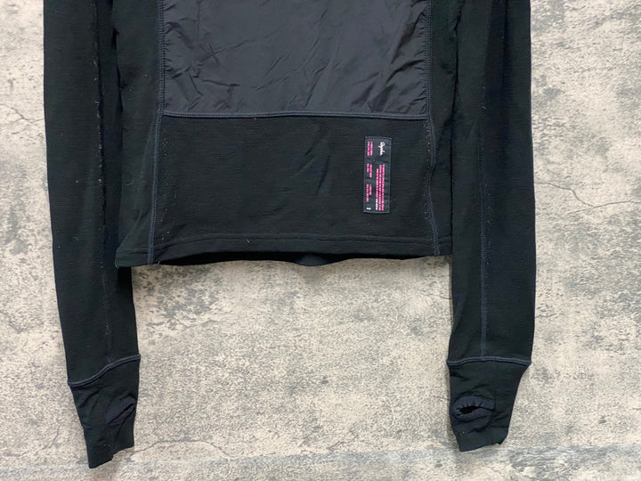 KC750 ラファ Rapha DEEP WINTER WINDBLOCK BASE LAYER 長袖 ベースレイヤー 黒 XS