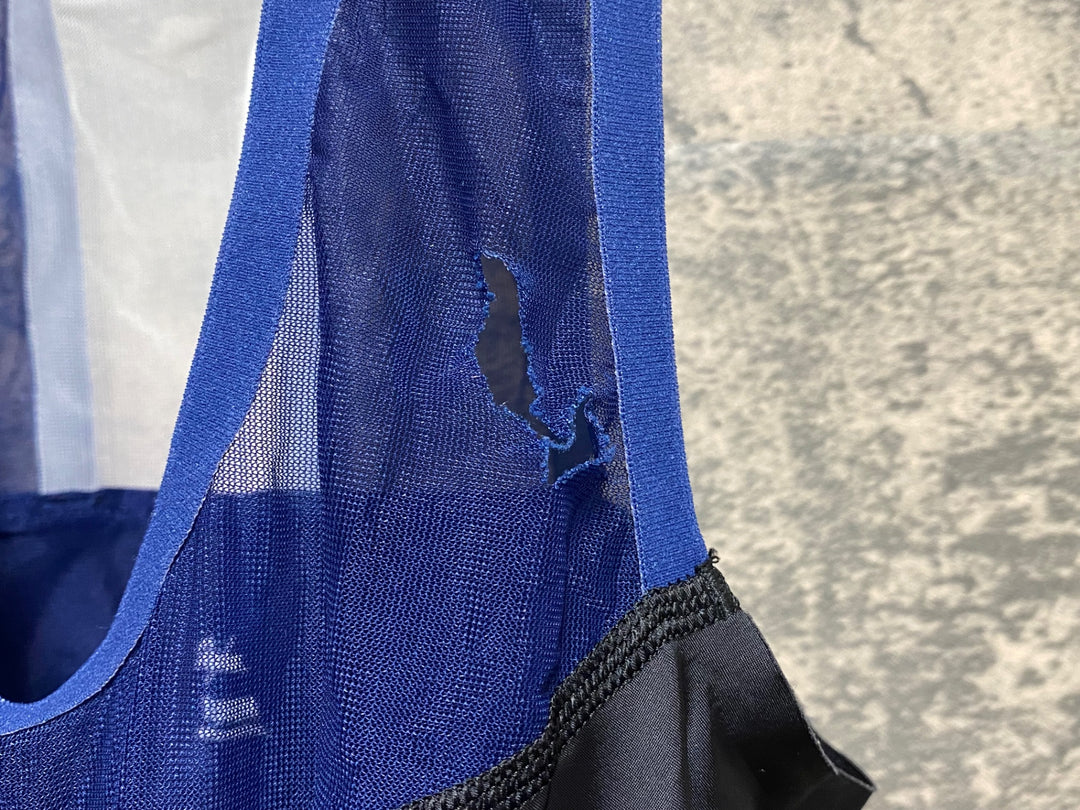 KF218 ラファ Rapha FLYWEIGHT BIB SHORTS REGULAR 黒 ネイビー M ※肩ひも破れのためジャンク