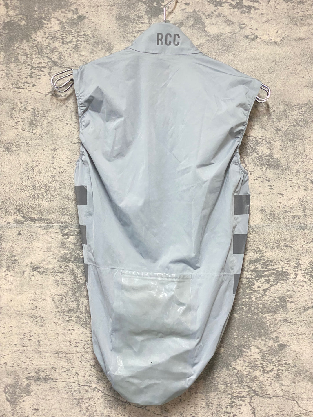 KM996 ラファ Rapha RCC PRO TEAM LW GILET サイクルベスト ジレ グレー XS ロゴハゲ