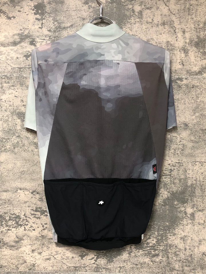 JO804 アソス ASSOS INTERSTELLAR EQUIPE RS JERSEY TARGA space silver 半袖 サイクルジャージ 白 グレー S