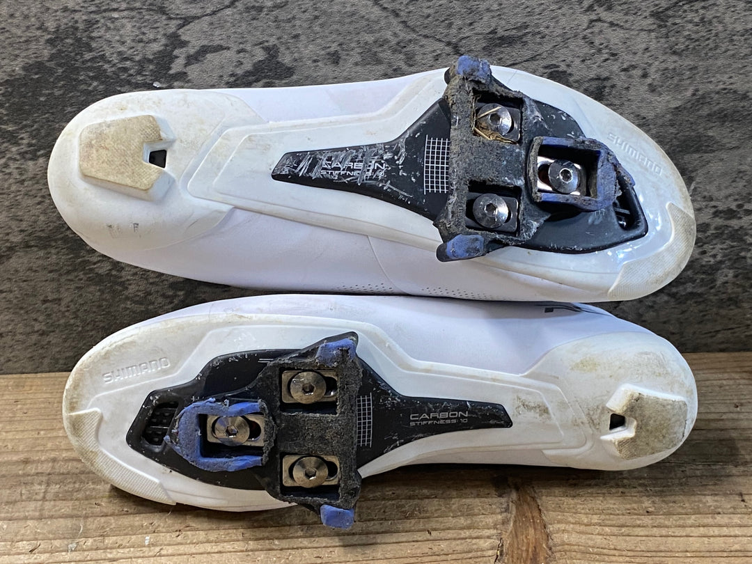 KG628 シマノ SHIMANO RC7 SH-RC703M ビンディングシューズ 白 EU40