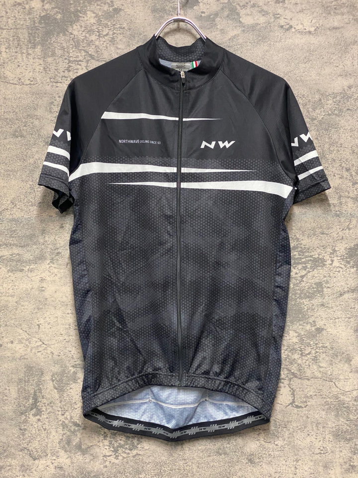 JK179 ノースウェーブ NORTHWAVE 半袖 サイクルジャージ 黒 M