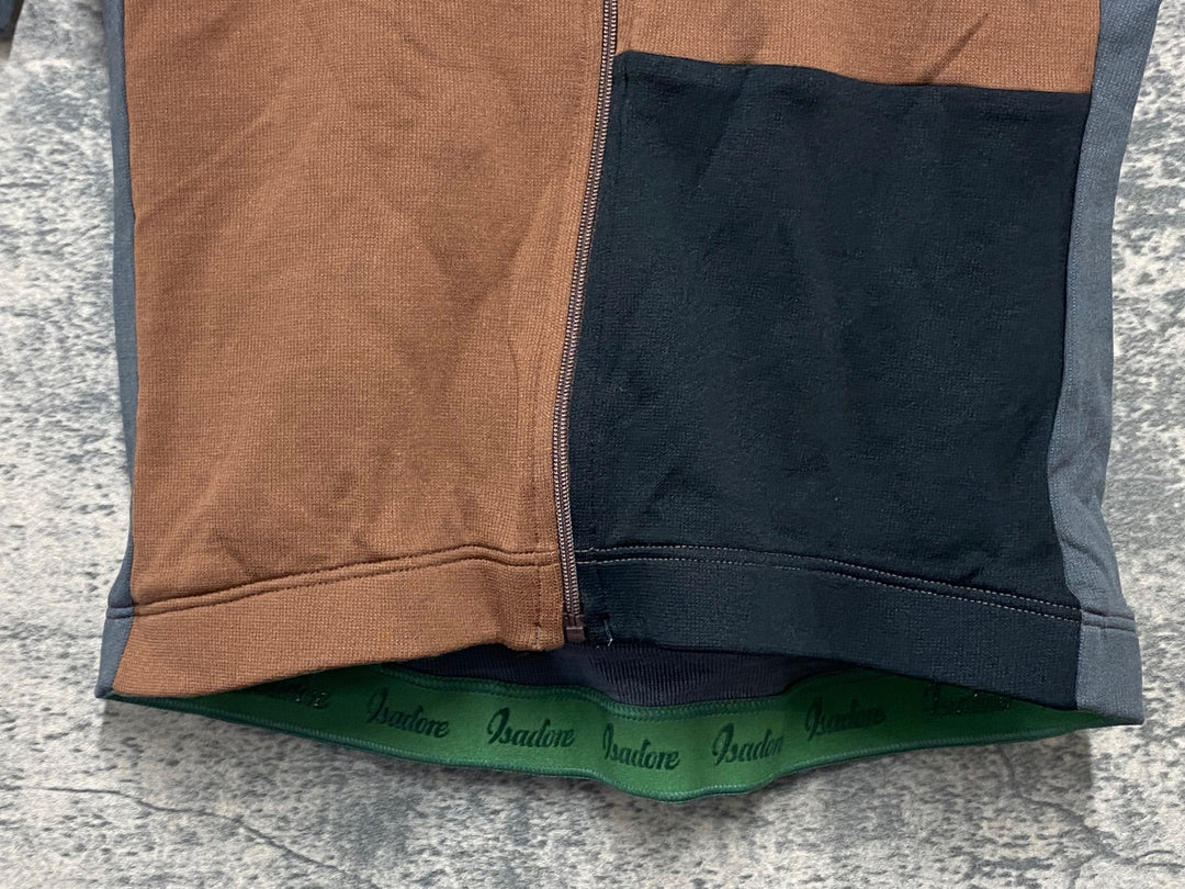 JW766 イザドア Isadore Patchwork Jersey 半袖 サイクルジャージ 茶 XS