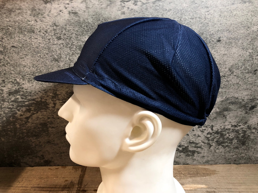 KE160 カステリ CASTELLI サイクルキャップ 紺 フリーサイズ