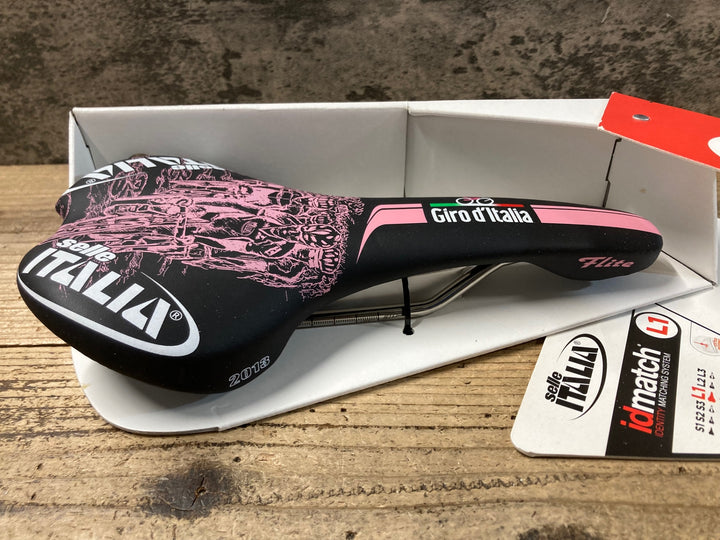 KA414 セライタリア Selle Italia フライト FLITE Giro D`Italia 2013 サドル チタンレール 黒ピンク
