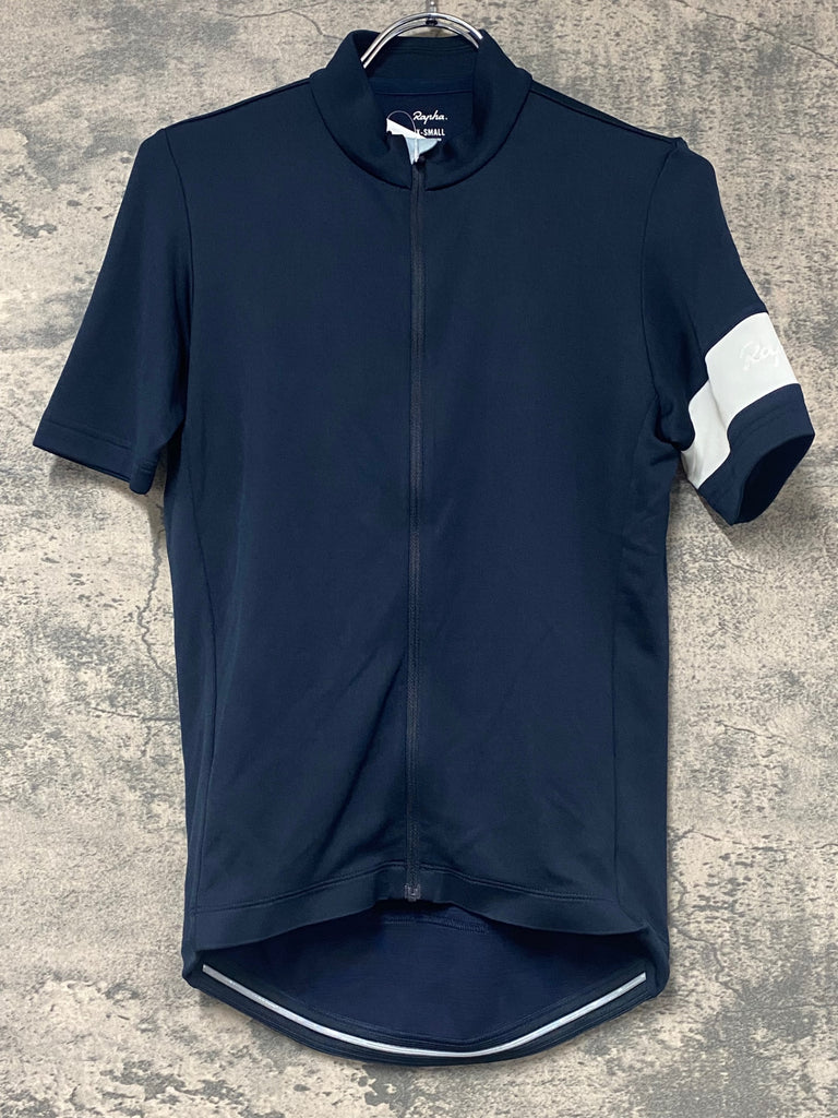 KJ316 ラファ Rapha Classic Jersey 半袖 サイクルジャージ 紺 XS