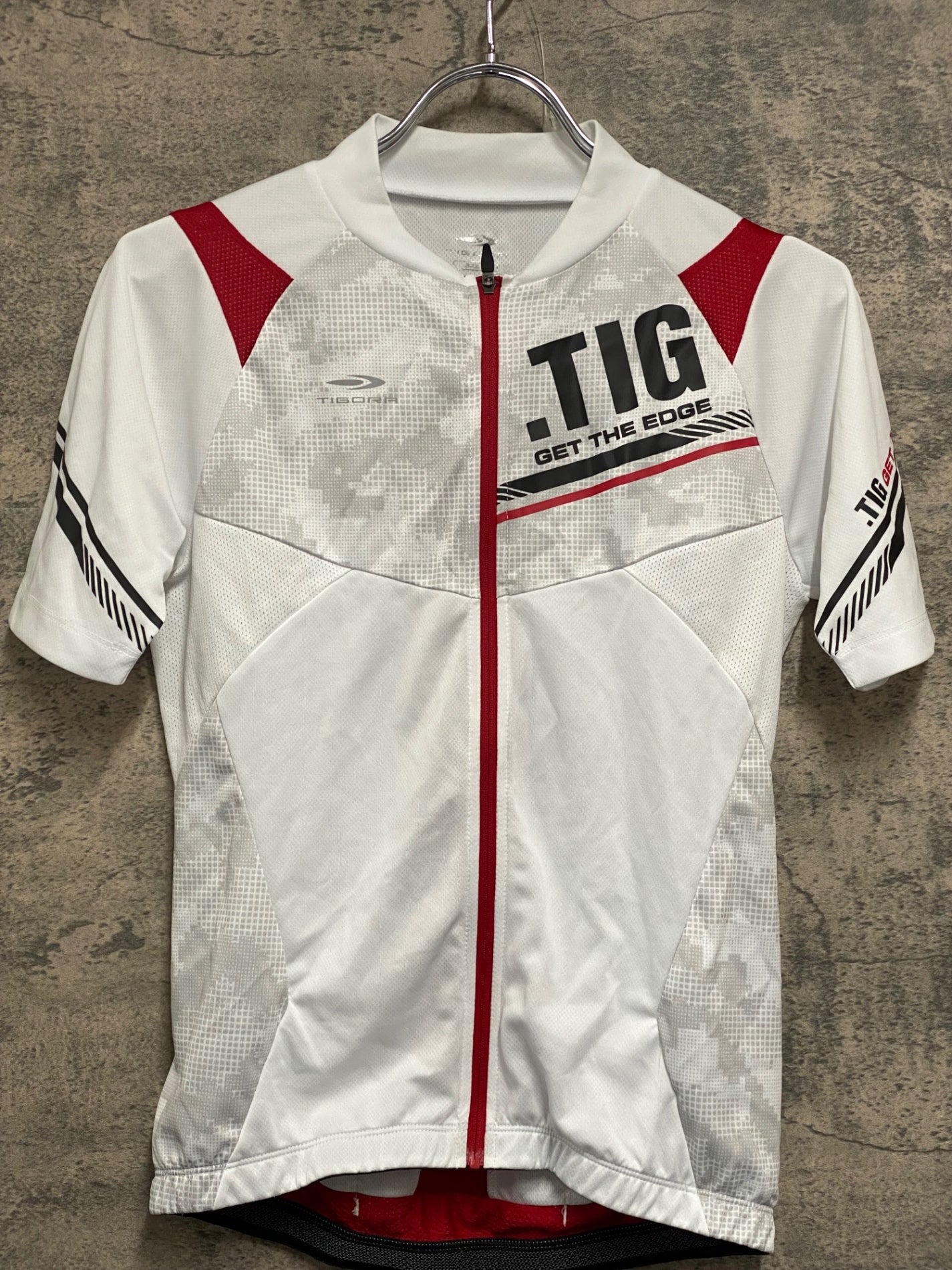 JU563 ティゴラ TIGORA 半袖 サイクルジャージ 白 赤 S – BICI AMORE