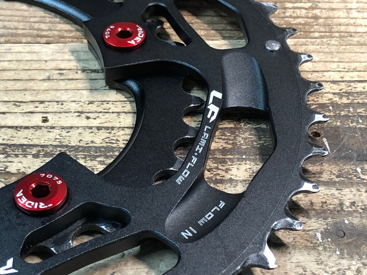 JK959 ライデア RIDEA POWERRING R491 楕円 チェーンリング 50/34T 4H BCD110