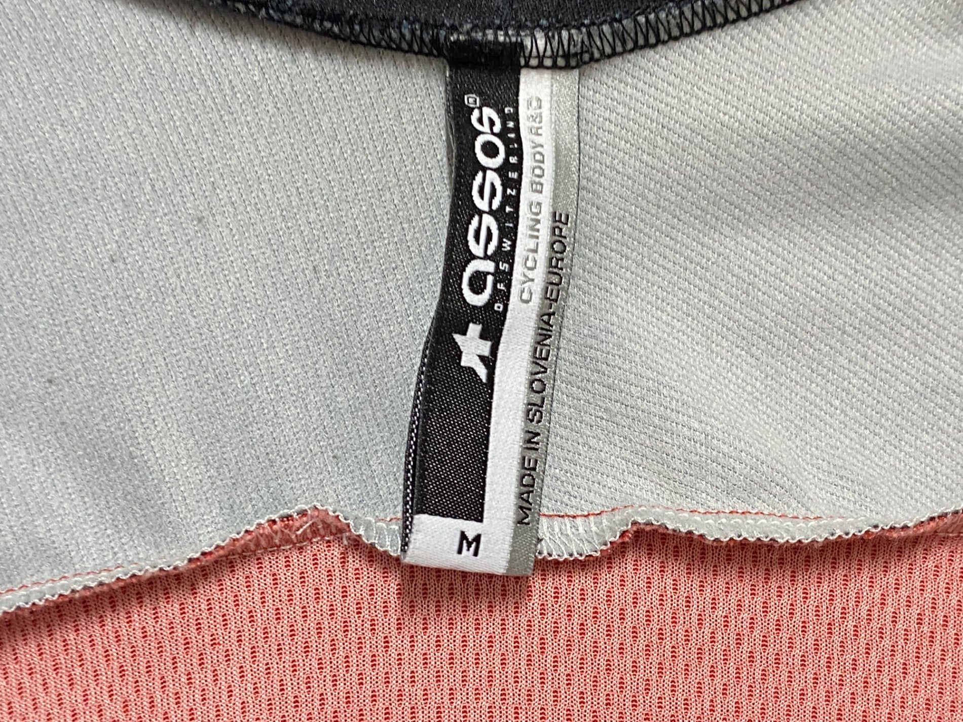 JQ221 アソス assos AIR BLOCK 799 長袖 サイクルジャージ M 赤黒 防風