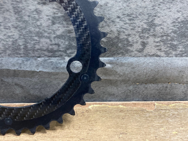 KN571 カーボンティーアイ CARBON-TI X-CarboRing 107PCD X-AXS 4arm インナーチェーンリング 37T