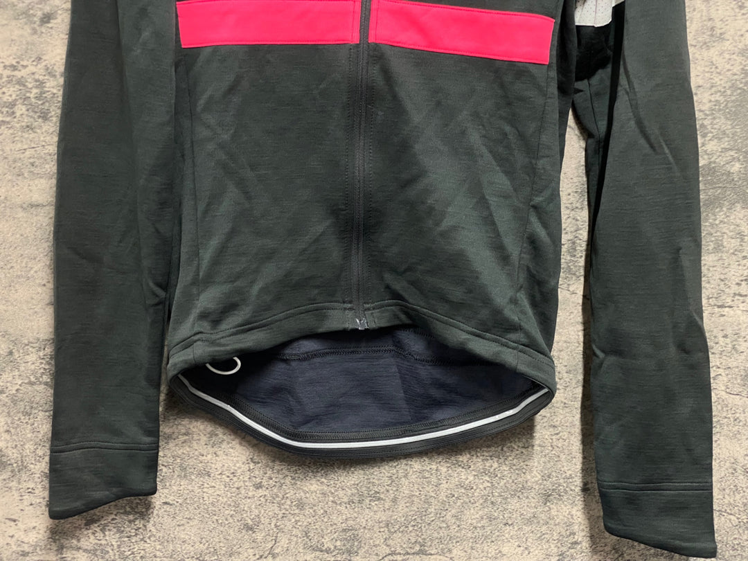 JV238 ラファ Rapha MEN'S BREVET INSULATED JACKET 長袖 サイクルジャケット グレー S