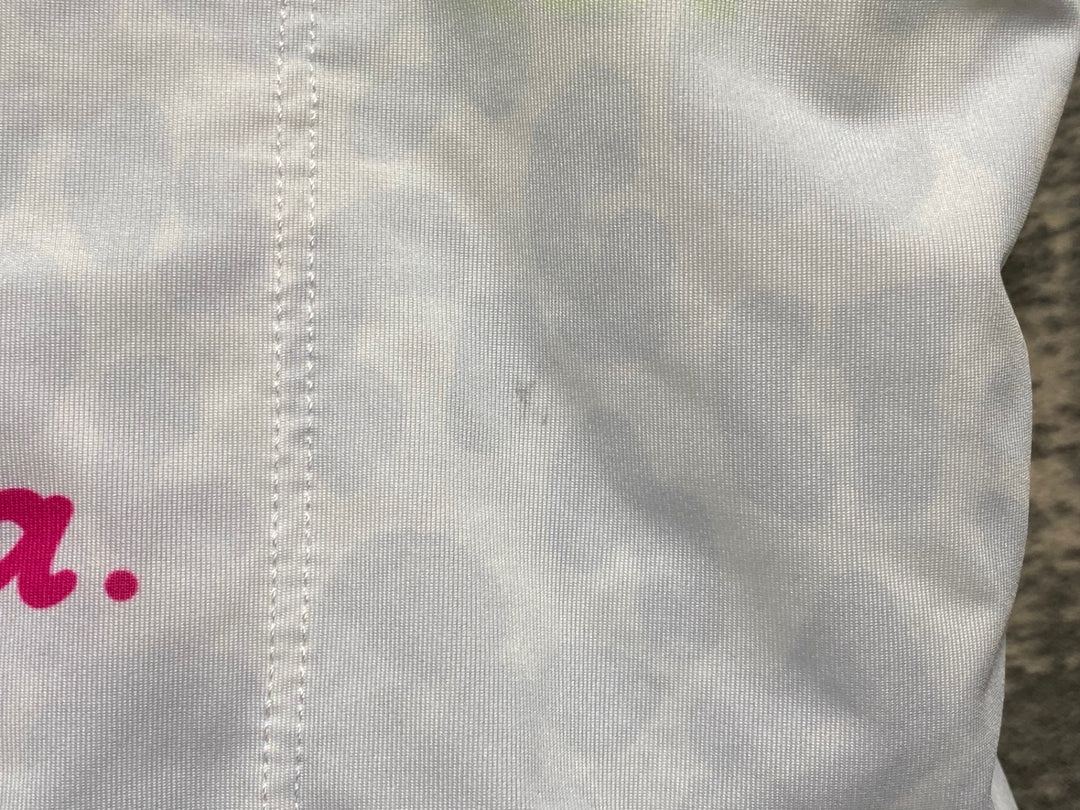 KG340 ラファ Rapha AMANI MEN'S PRO TEAM AERO JERSEY 半袖 サイクルジャージ 白 緑 S