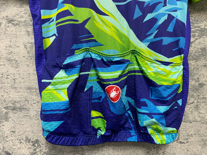 KD410 カステリ CASTELLI 半袖 サイクルジャージ 黄緑 S The Wolfpack 20th Anniversary collection