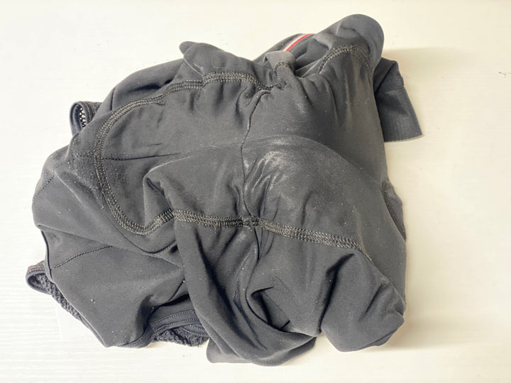 KI533 カステリ CASTELLI ビブタイツ 黒 S 裏起毛 ※スレ ロゴハゲ ほつれ
