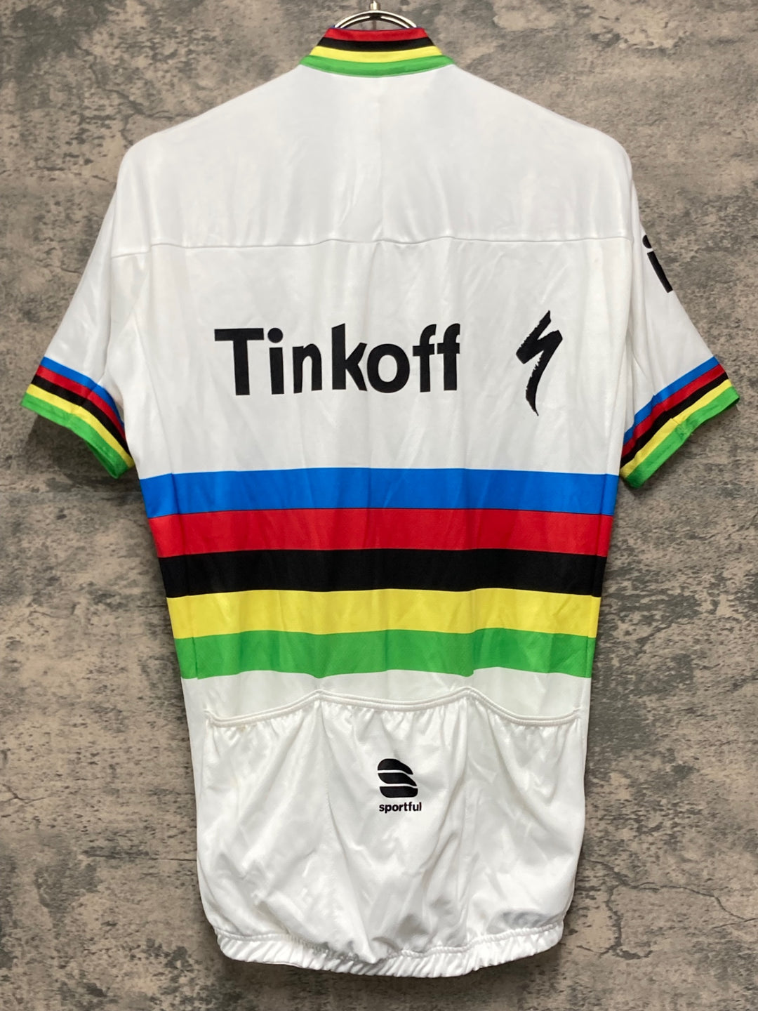KJ819 スポーツフル sportful 半袖 サイクルジャージ 白 M BORA hansgrohe