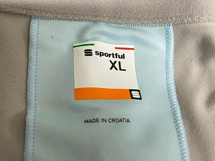KJ809 スポーツフル sportful 長袖 サイクルジャケット 水色 XL 裏起毛 SAXO BANK
