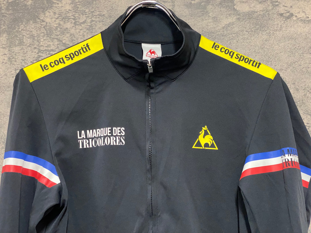 KN379 ルコックスポルティフ le coq sportif 長袖 サイクルジャージ 黒 M