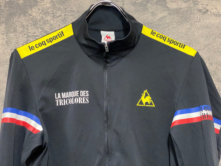 KN379 ルコックスポルティフ le coq sportif 長袖 サイクルジャージ 黒 M