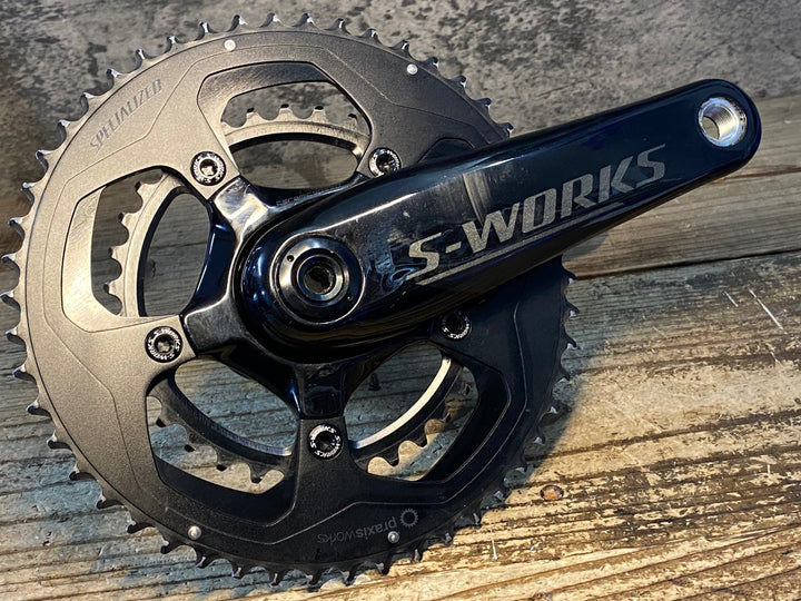 JX012 スペシャライズド SPECIALIZED S-WORKS POWER 両足パワーメーター カーボン クランクセット 50/34T 165mm ※左アーム接続不可のためジャンク