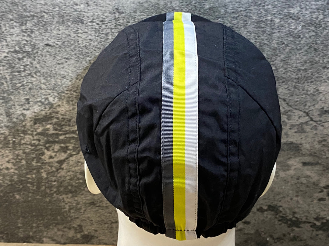 JZ550 ラファ Rapha サイクルキャップ 黒 黄 ワンサイズ