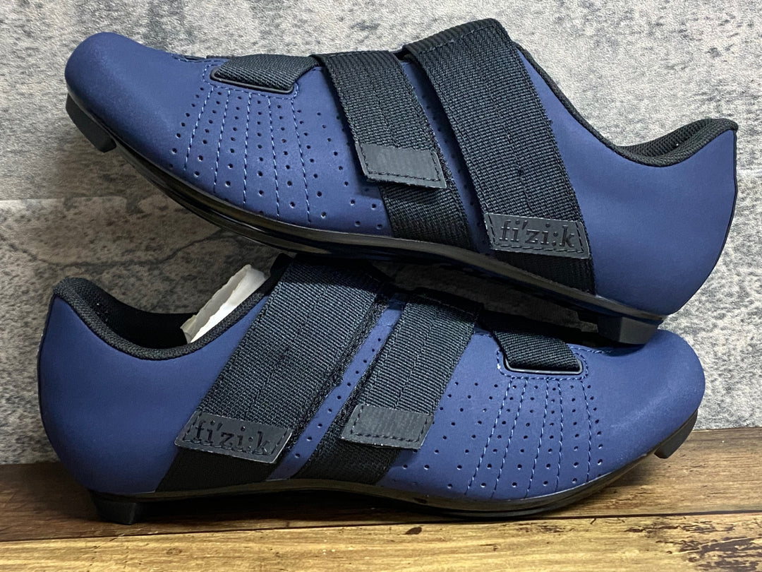 JX998 フィジーク fizik TEMPO R5 POWERSTRAP shoes ビンディングシューズ 3穴 紺 EU41