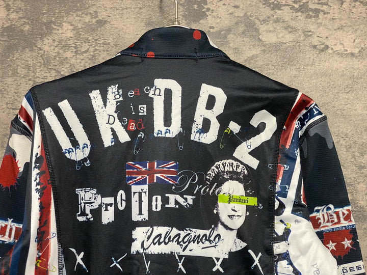 KD592 パンダーニ Pandani 長袖 サイクルジャケット 黒白 XS 裏起毛 レディース