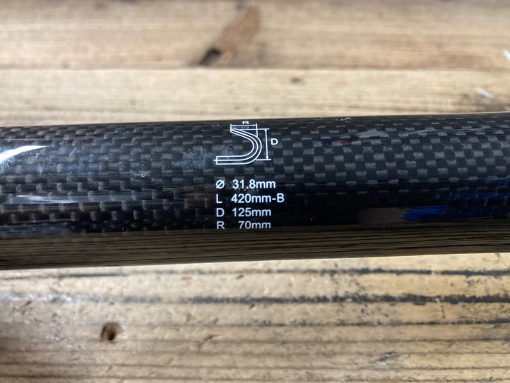 KK544 ITM TRIANGO WING AL6061 カーボンラップ アルミ ドロップハンドル Φ31.8 エンド部C-C420mm